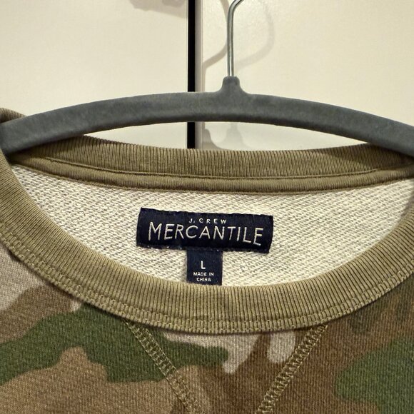 J Crew camo sweatshirt for men Size Large - Picture 2 of 3